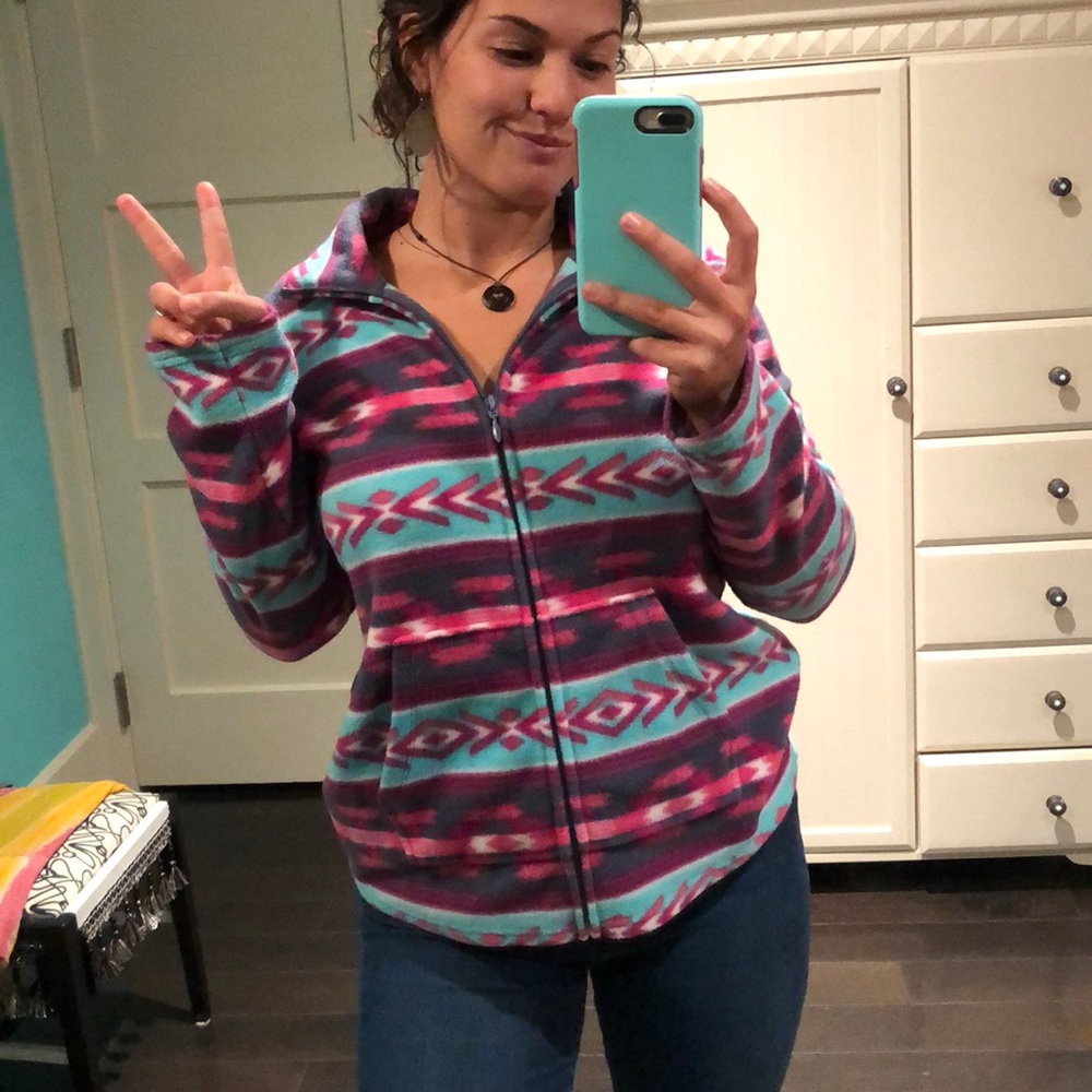Sonoma Zip up tribal fleece